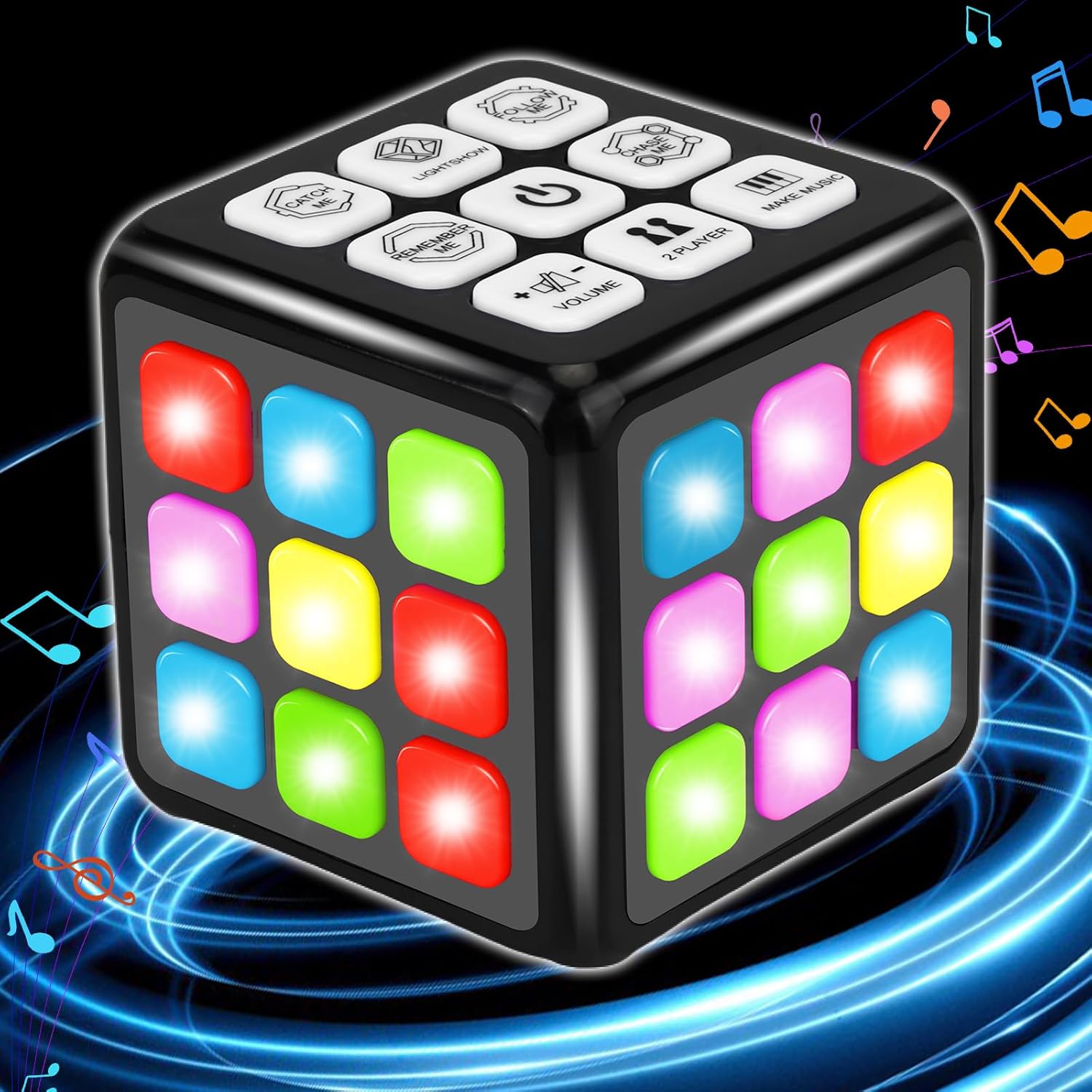 Toys for 8-13 Year Old Boys Gifts: Libay Electronic Memory & Brain Games Cube with Light and Music - Handheld STEM Toys for Teens Tweens Ages 6 7 8 9 10 11 12 13 Best Boy Girl Toy Gift Ideas