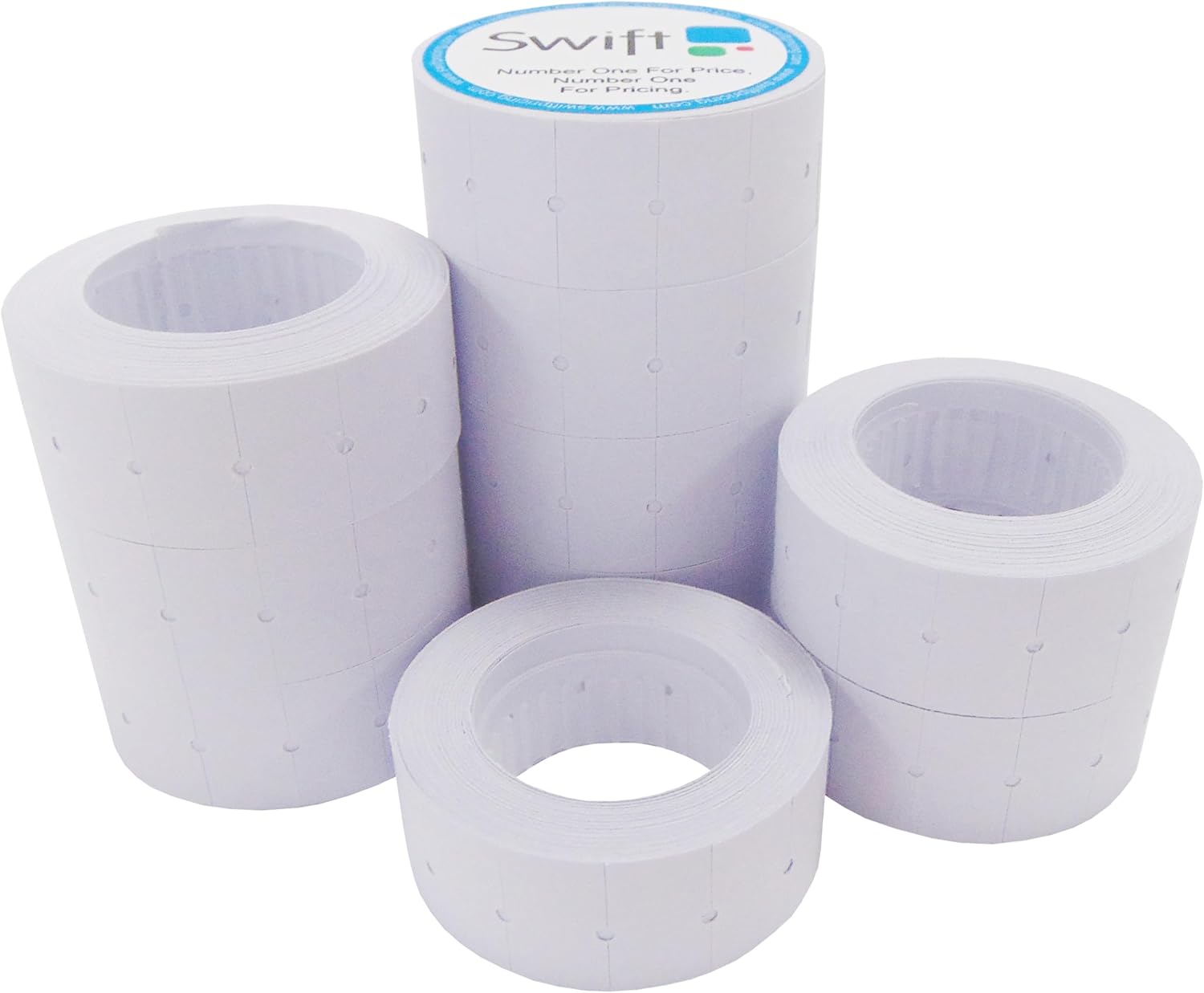 Swift 22 x 12 mm Price Gun Labels CT1 White 10 Rolls 5,000 Stickers Pricemarking Tags Fits Many Pricing Labellers