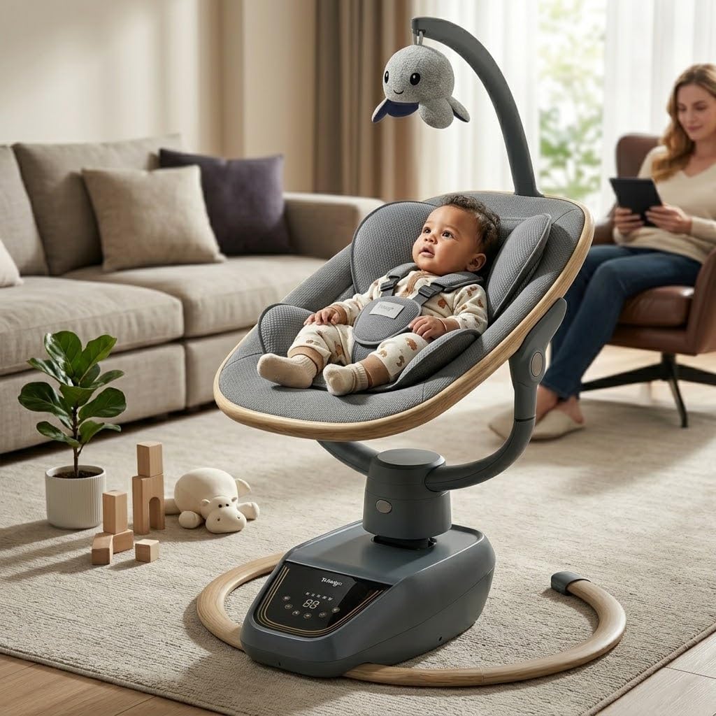 Trimigo Electric Baby Swing for Infant to Toddler,Newborn &Infant Swing