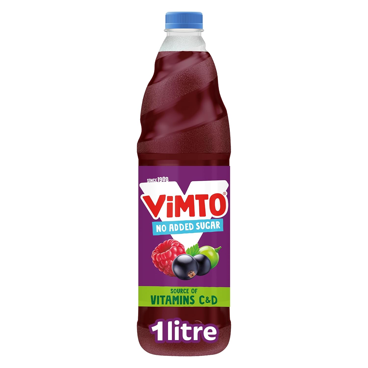 Vimto Grape No Added Sugar Squash 1L (1047g, 1L, 1 Bottle, 1 Piece)