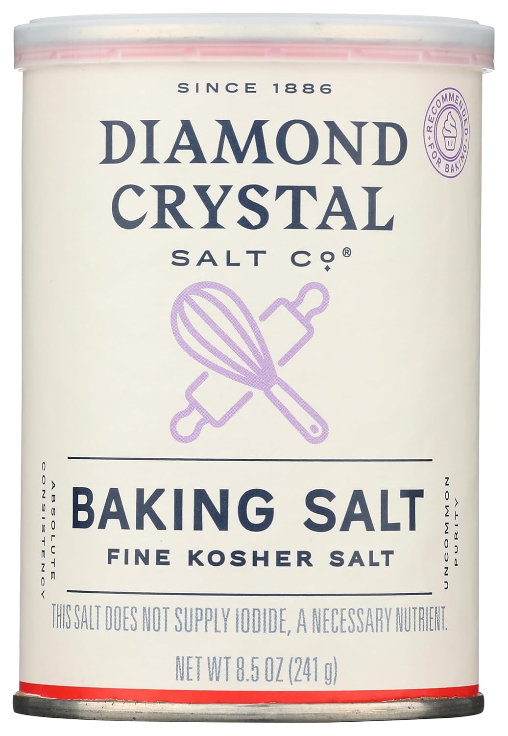 Diamond Crystal Baking Salt, Fine Kosher Salt 8.5oz