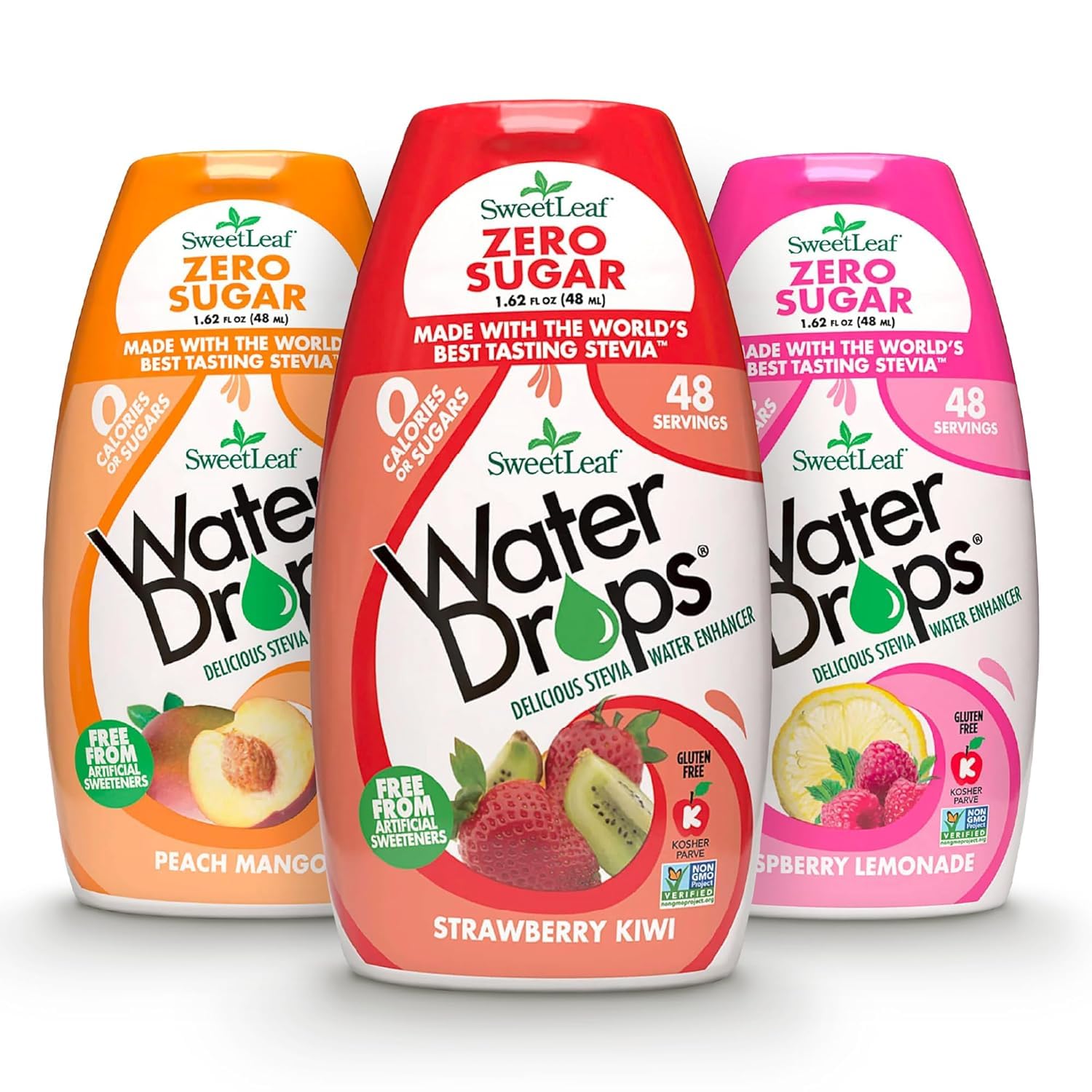 SweetLeaf Water Flavoring Drops, Variety Pack - 1.62 Fl Oz, Pack of 3