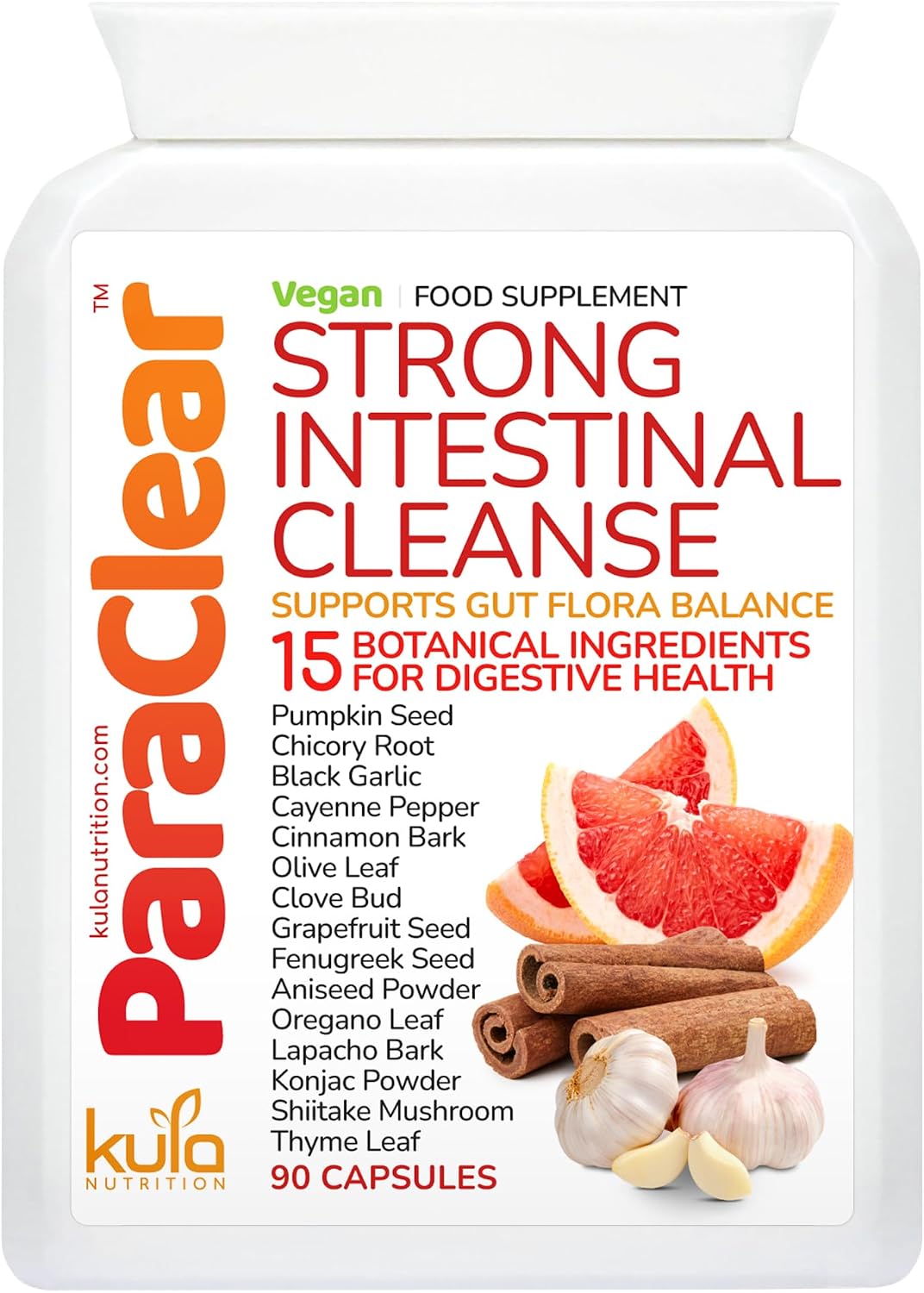 ParaClear - Strong Intestinal Cleanse - 15 in 1 Herbal Digestive Detox