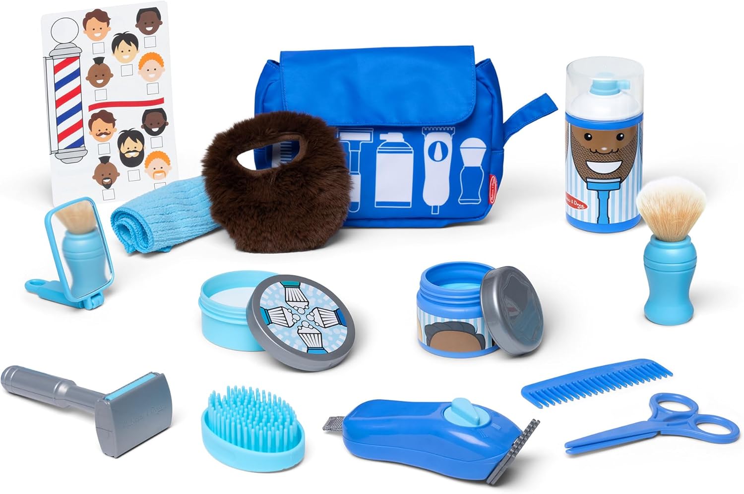 Melissa Doug Barber Shop Play Set