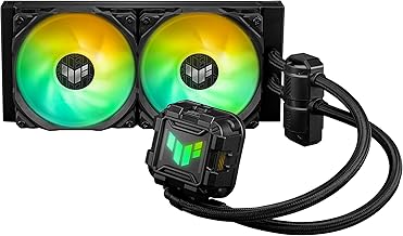 ASUS TUF Gaming LC II 240 ARGB All-in-One Liquid CPU Coolers with Aura Sync, 2X TUF Gaming 120mm ARGB Radiator Fans, Reinforced Tubing, and 6-Year Warranty; Compatible with Latest Intel&AMD CPUs