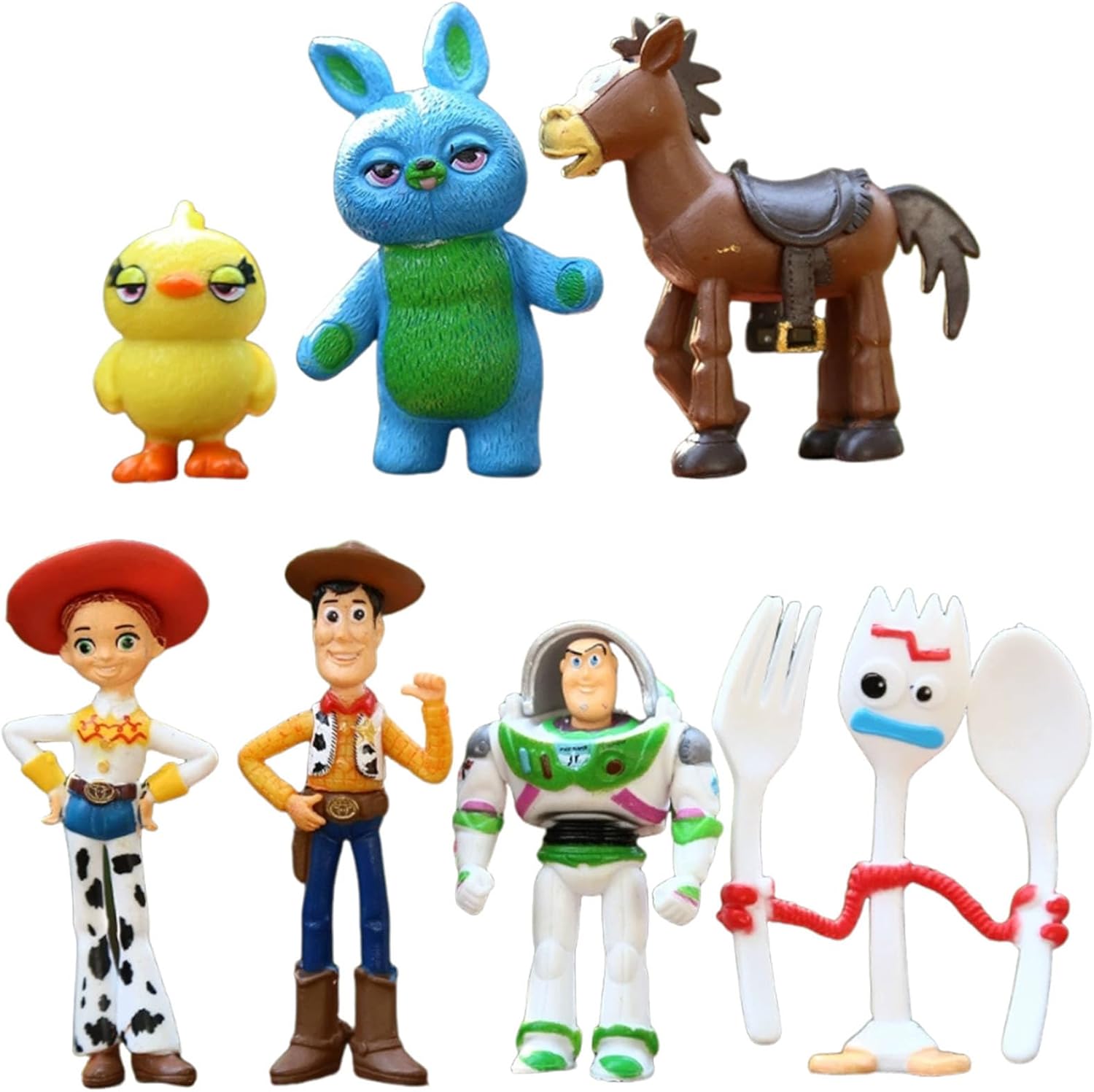 7pcs Story Mini Figures Set Cake Toppers Story Cake Decoration Figurine Cupcake Toppers Figurines Party Cake Decoration Supplies Party Favors Birthday Gift Toys for Kids