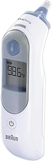 Braun ThermoScan 5 Ear Thermometer - ExacTemp Stability Indicator for Professional Accuracy, Digital Display, Baby and Infant Friendly, No. 1 Brand Recommended by Pediatricians, FSA and HSA Eligible