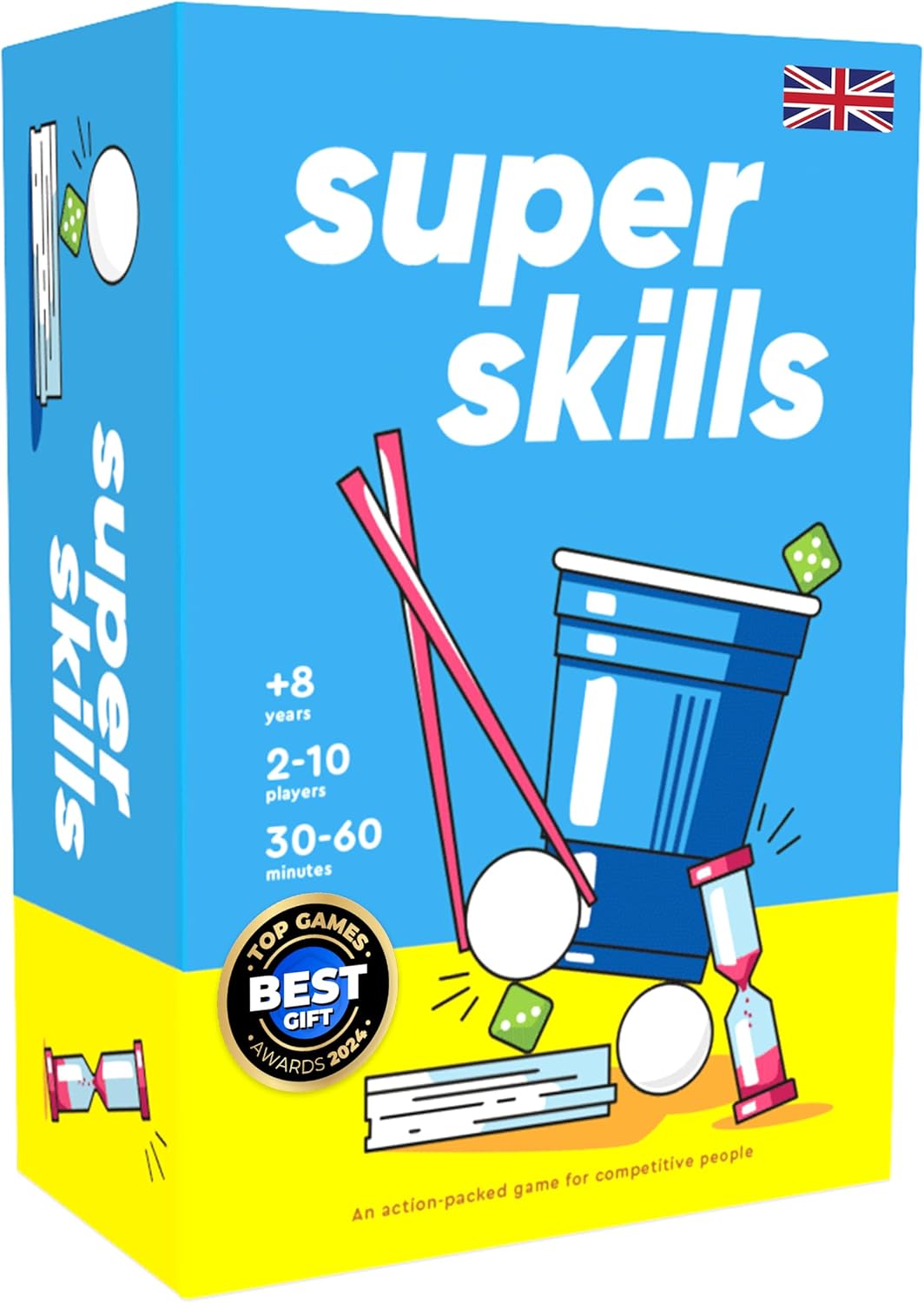 Super Skills - Action Game for Competitive People - Beat Your Friends at 120 Challenges - Fun Group Activity for Family Night or Party with Kids, Teens