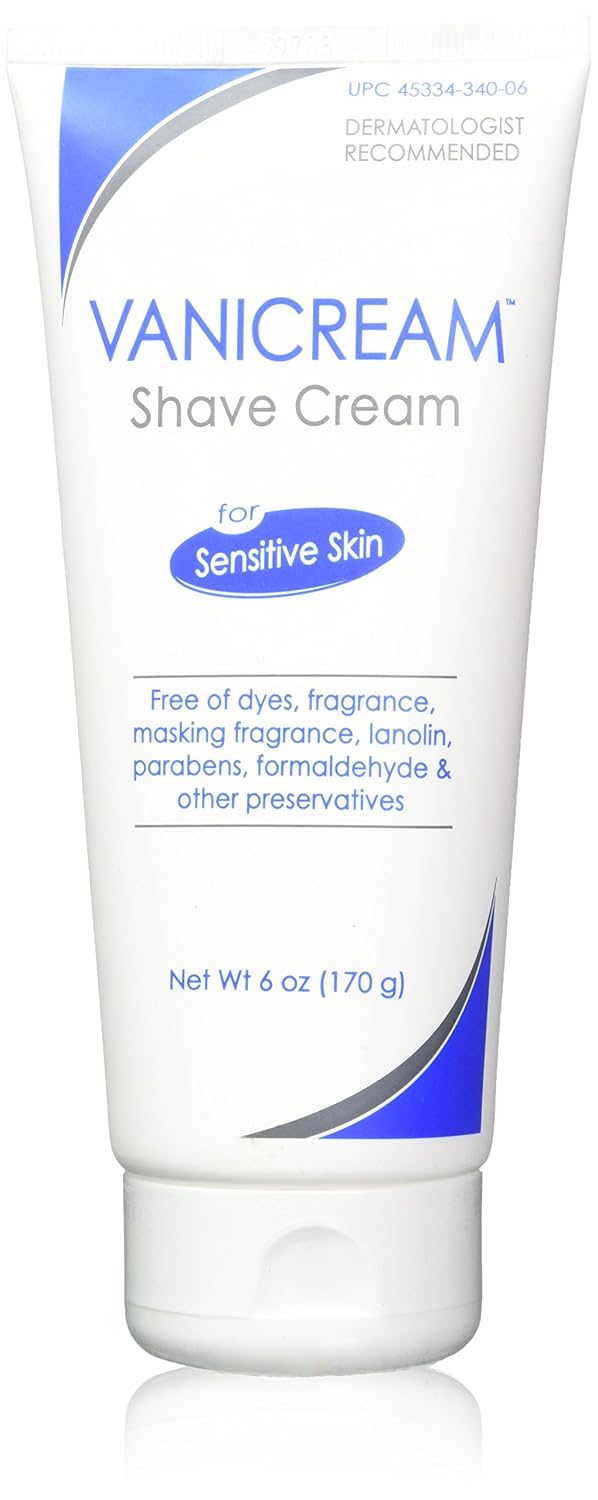 Vanicream Shave Cream for Sensitive Skin - 6 Oz (2 Pack)