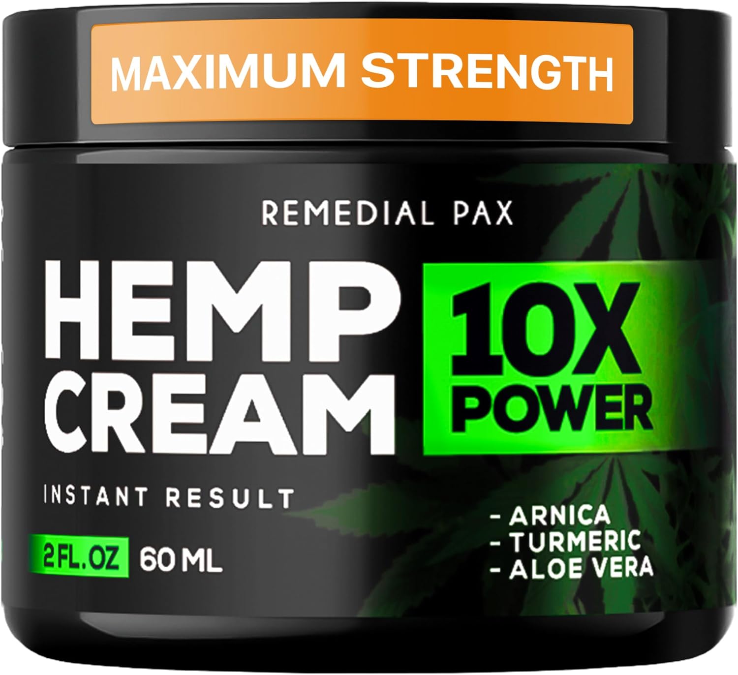 REMEDIAL PAX Instant Hеmp Cream – Soothes Discomfort in Muscles Joints Nerves Back Neck Knees Shoulders Hips– Maximum Joint Support – MSM Turmeric and Arnica – All-Natural Formula