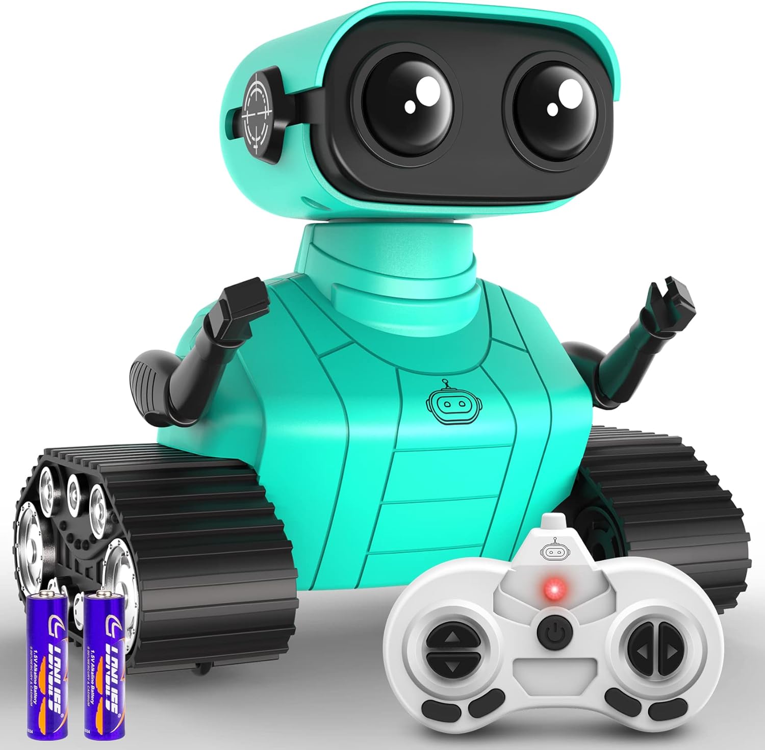 Hamourd Robot Toys - Kids Toys Rechargeable RC Robots, Remote Control Toy with Auto-Demonstration, Flexible Head & Arms, Dance Moves, Music, Shining LED Eyes, for Girls Boys