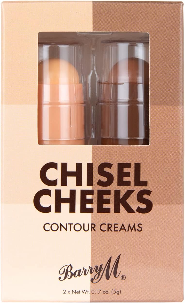 Barry M Cosmetics Chisel Cheeks Contour Creams, Multi, 2 Count (Pack of 1)