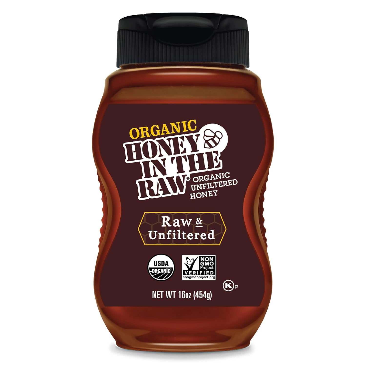 Honey In The Raw, Organic Raw & Unfiltered Honey, 16 oz