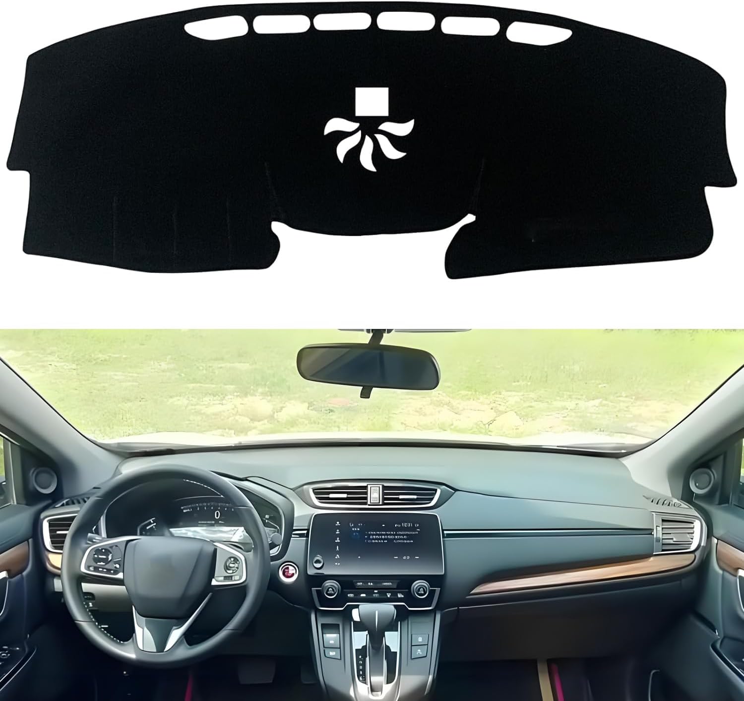 Dash Cover Custom Fit for Hon-da CRV CR-V Hybrid 2017 2018 2019 2020 2021 2022 Dashboard Cover Non-Slip Pad Dash Board Mat Accessories