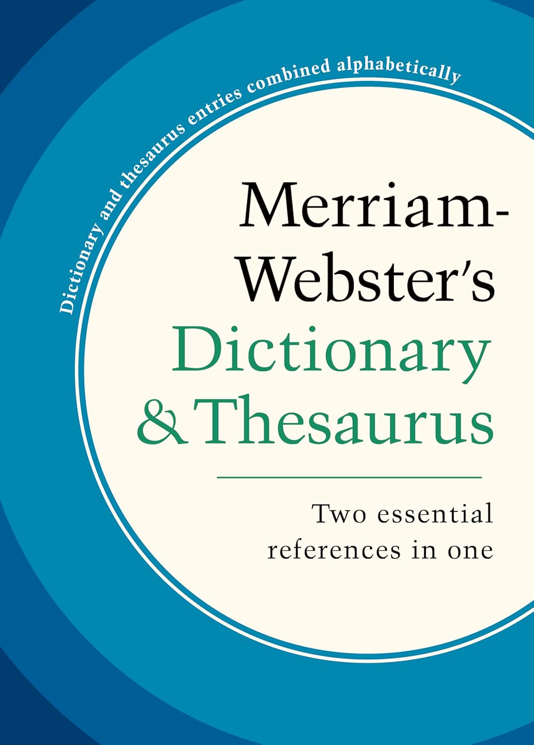 Merriam-Webster's Dictionary and Thesaurus, Hardcover