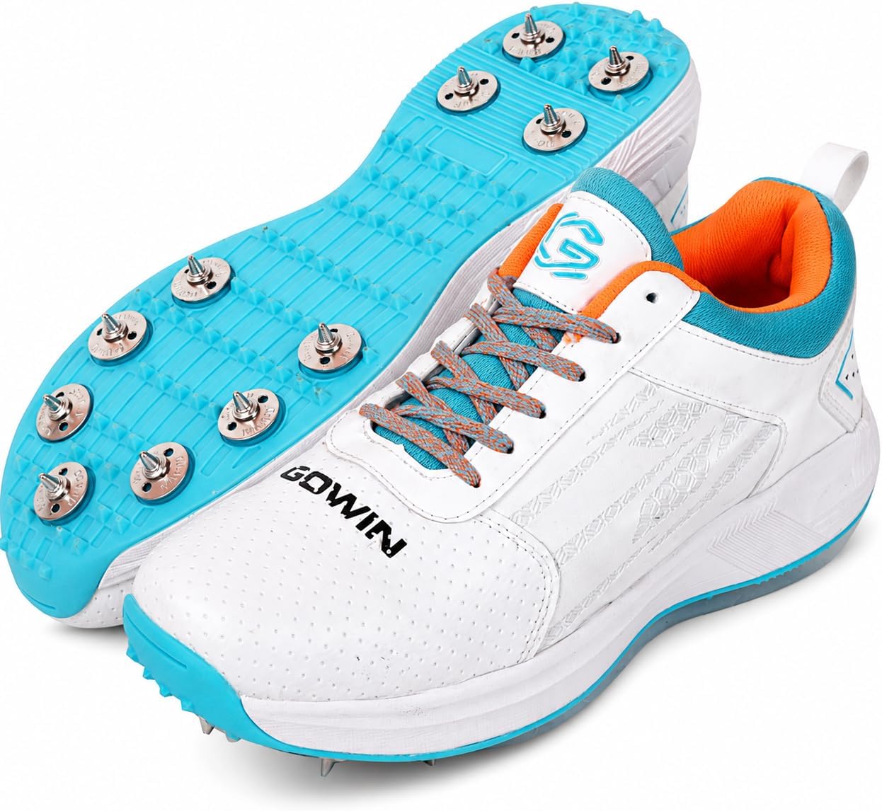 KNK Gowin Tyro Metal Spike Cricket Shoe for Outdoor and Field Sports with All Round Performance