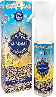 NASEEM Al Aqmar Air Freshener with composition of Fresh Rose Musk | Room Spray | Odor Eliminator | Bedroom Air Fresheners | Alcohol Free | Office Air Freshener | Luxury Home Fragrance 10.14 Fl Oz