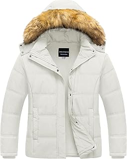 CREATMO US Women's Plus Size Puffer Jacket Waterproof Winter Coats Fleece Lined Detachable Fur Hood Available in 1X To 5X