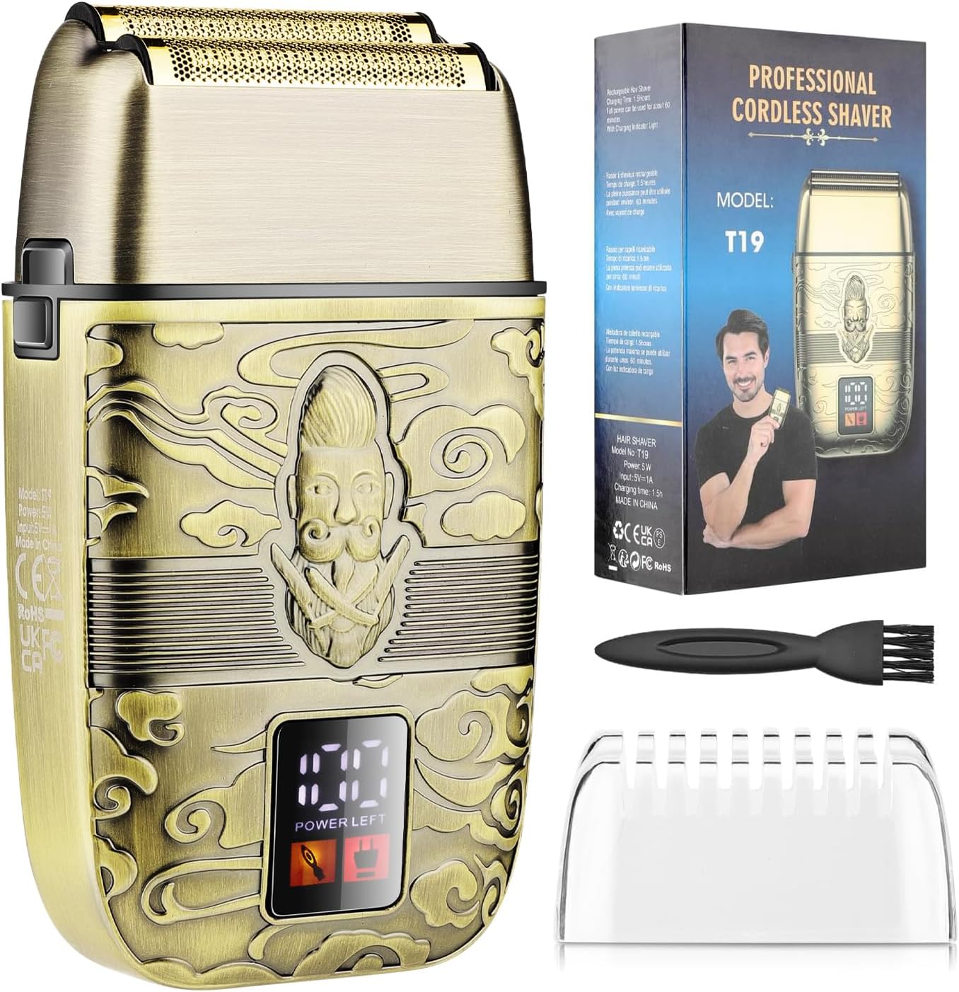 Electric Foil and Bald Shavers for Men,Electric Razor for Men,Close Cutting Head Shavers Beard Trimmer