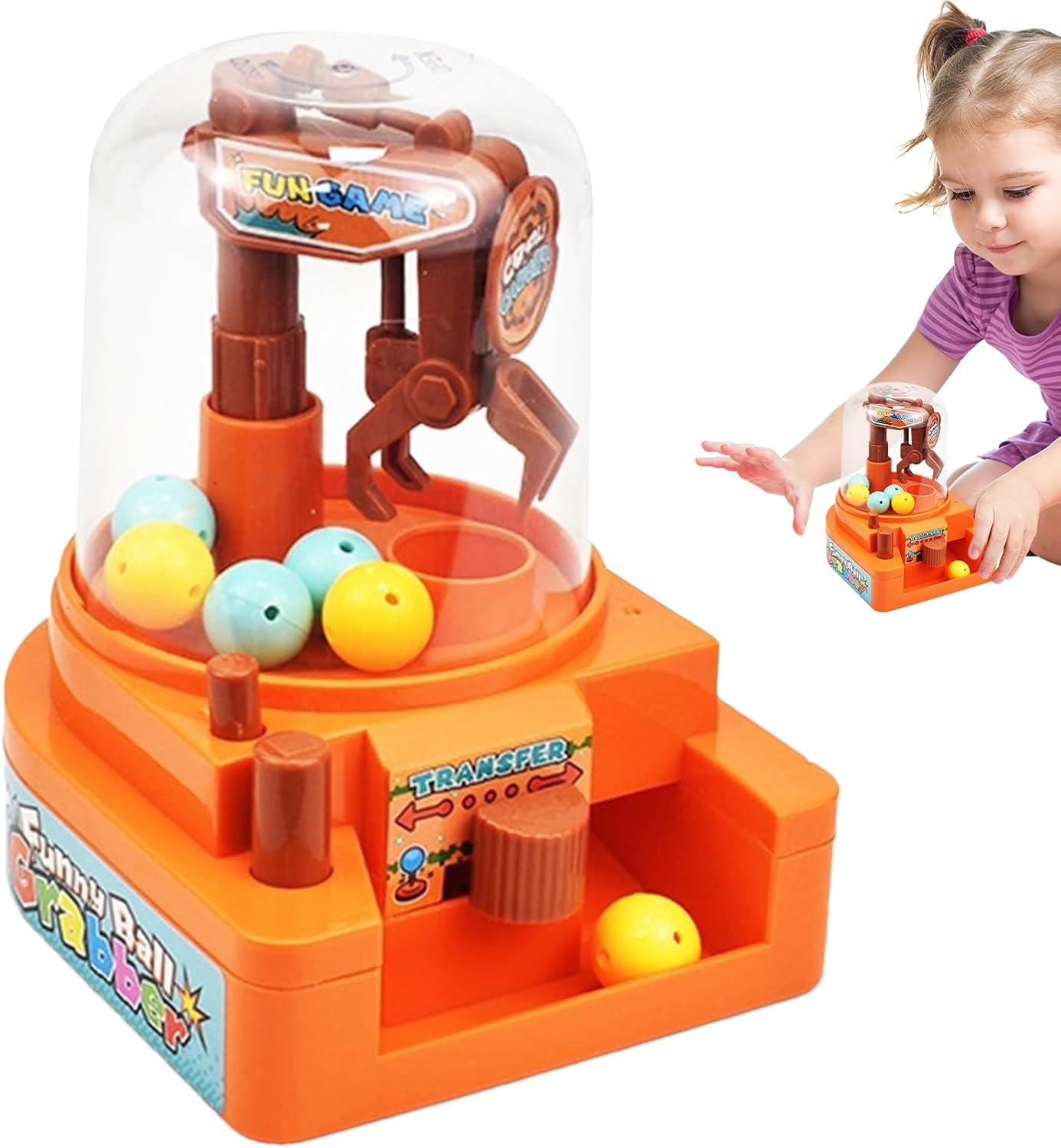 Small Claw Machine,Candy Grabber Vending Machine Prize Dispenser - Small Arcade Game Interactive Dispenser Fine Motor for Primary Boys Girls Students Teens Classroom