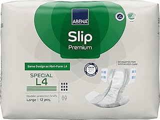 Abena Slip Special (Formerly Abri-Form L4) - Incontinence Briefs, Level 4, Large, 12 Count