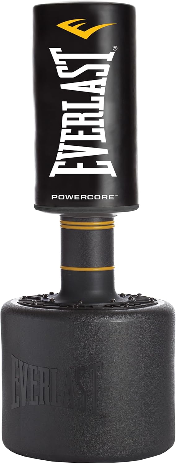 Everlast P00001266 Powercore Free Standing Indoor Rounded Heavy Duty Fitness Training Punching Bag