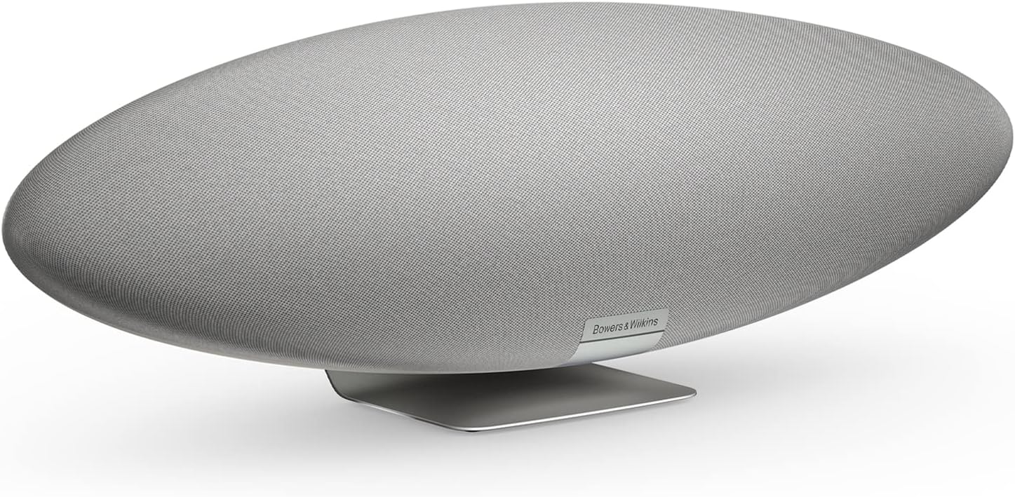 Bowers & Wilkins Zeppelin Wireless Speaker, Iconic Design, 5 Drivers Including Subwoofer, Wireless Streaming via Bluetooth, Alexa Built-in, AirPlay & Spotify Connect, Multiroom Support, Pearl Grey