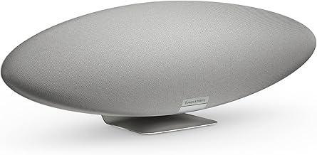 Bowers & Wilkins Zeppelin Wireless Speaker, Iconic Design, 5 Drivers Including Subwoofer, Wireless Streaming via Bluetooth, Alexa Built-in, AirPlay & Spotify Connect, Multiroom Support, Pearl Grey
