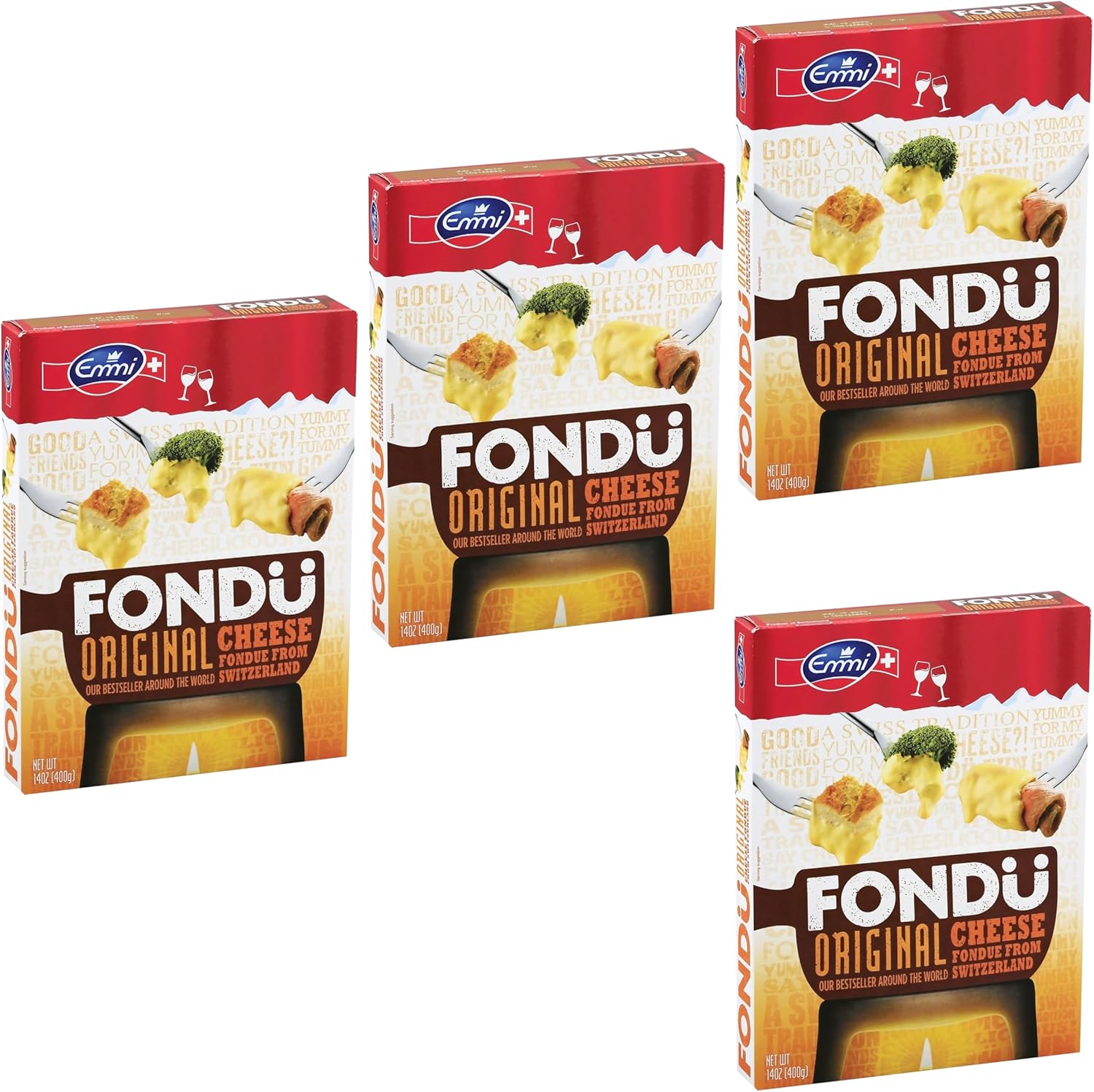 Fondue Cheese - Fondue Suisse Original (Pack of 4)