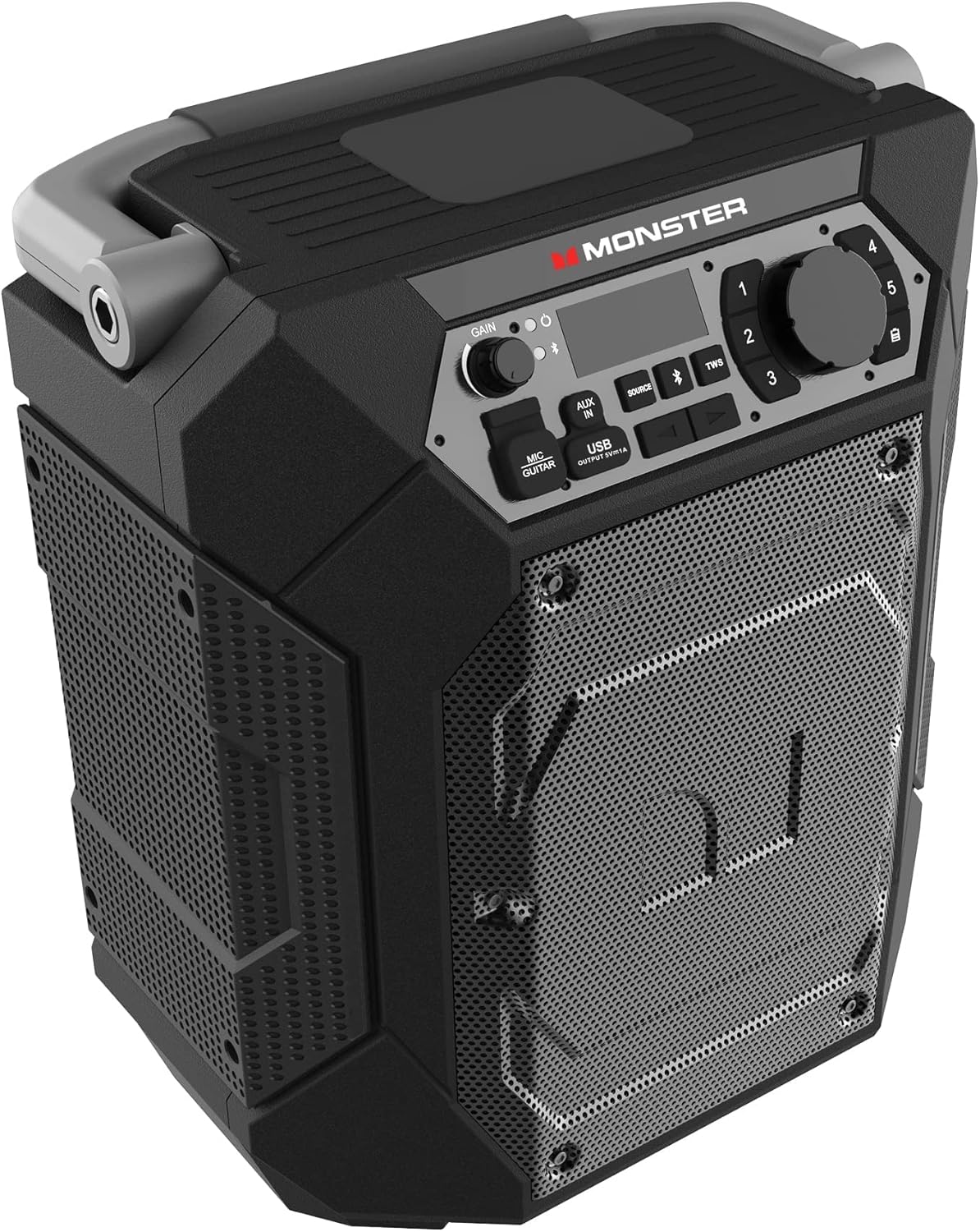 Monster Rocker 270 Sport | Portable Indoor/Outdoor Wireless Speaker, 60 Watts, Up to 24 Hours Playtime, IPX4 Water Resistant, Connect to Another TWS Speaker