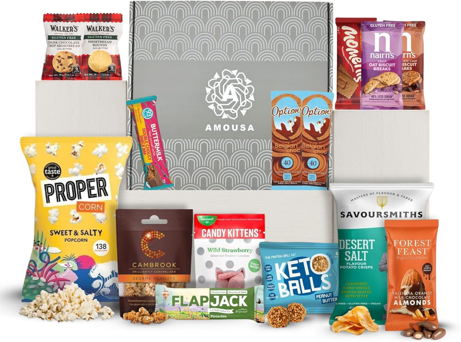 Gluten Free Hamper - Coeliac Gifts Set Featuring 15 Gluten Free Snacks, Including Free From Biscuits, Sweets, Snack Bars &More. Suitable Present For Celiacs or Anyone Following A GF Diet. Celiac Gifts
