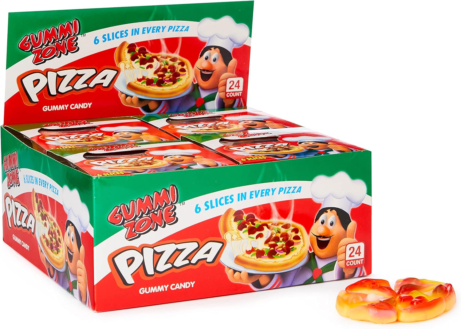 What Next Candy Gummy Pizza Display 23 g Pack of 24