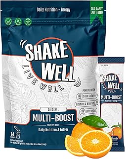 Clean Energy Drink Mix + Cortisol Protection | All-Day Focus with Natural Caffeine, B12, D3+K2, Antioxidants, Electrolytes & Amino Acids (Citrus Sunrise, 14 Count)