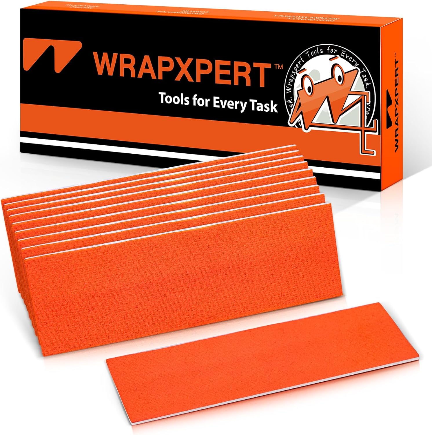 WRAPXPERT Squeegee Felts,Orange Felt Tape with Adhesive Backing Fit 4-inchs,Vinyl Squeegee Buffer for Window Tint Kit,PPF Applications,Vinyl Wrap Tools