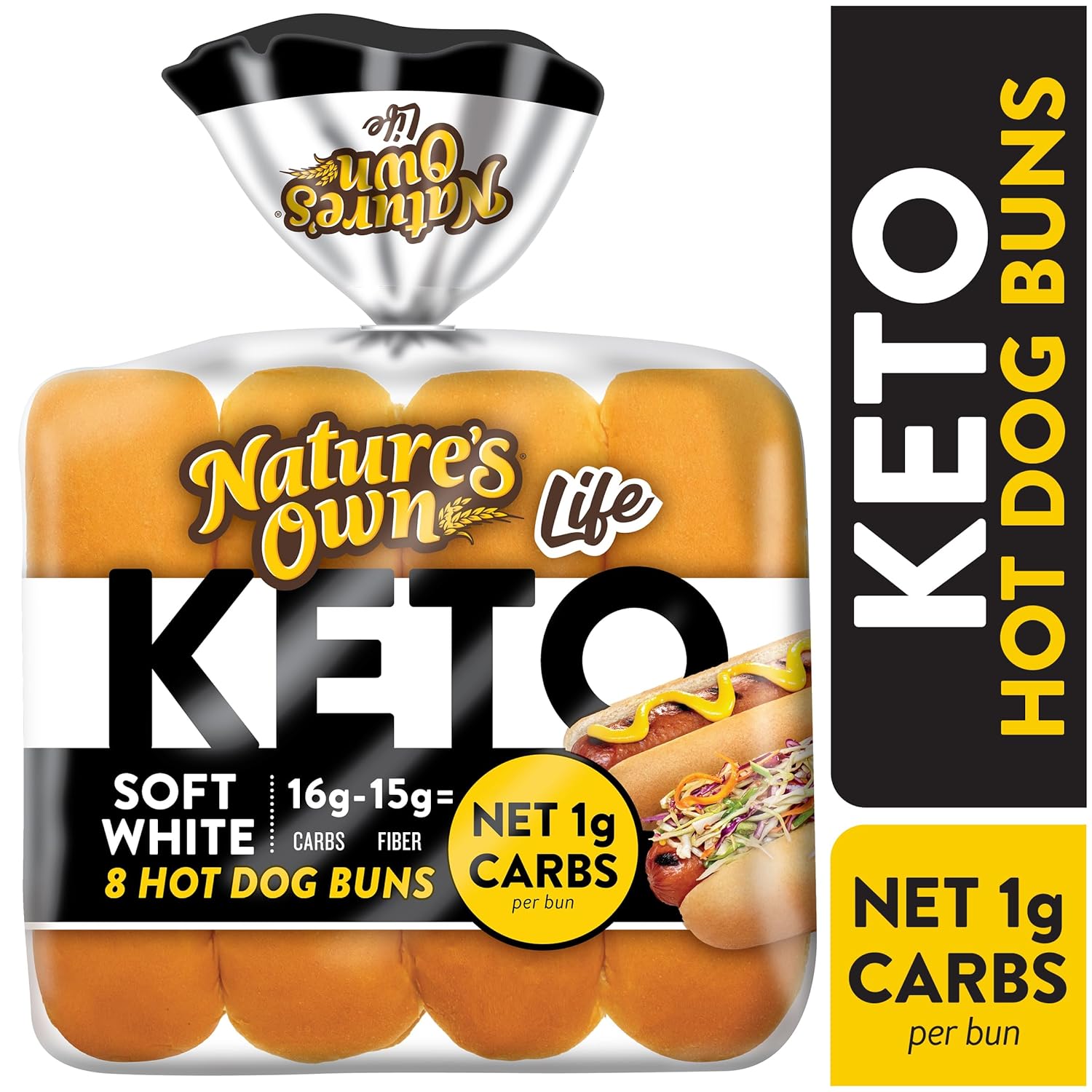 Nature’s Own, Keto Hot Dog Buns, 12 Ounce