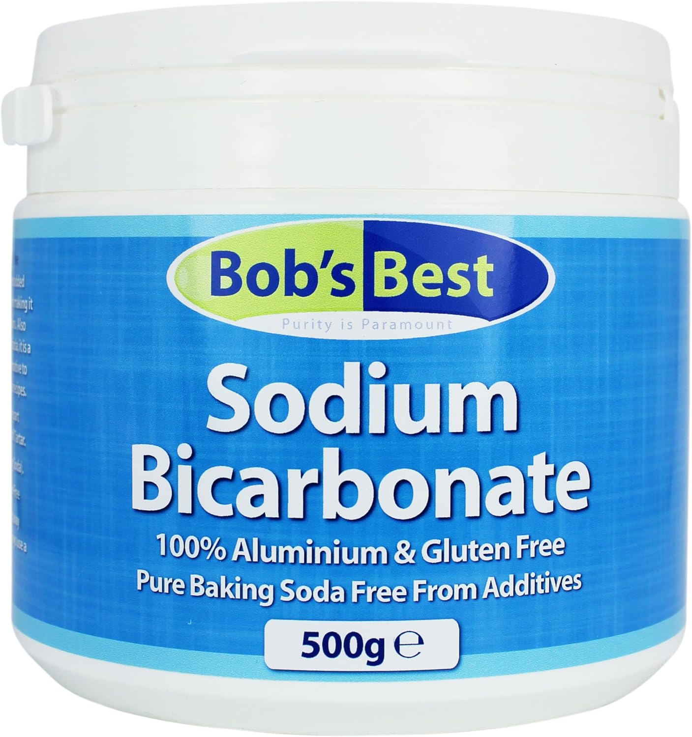 Bob's Best Sodium Bicarbonate Baking Soda 500g for Cooking, Baking, Cleaning & Personal Care - Aluminium & Gluten Free