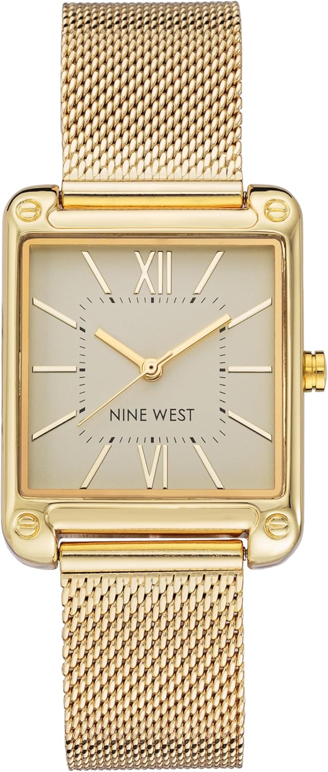 NINE WEST Women's Mesh Bracelet Watch