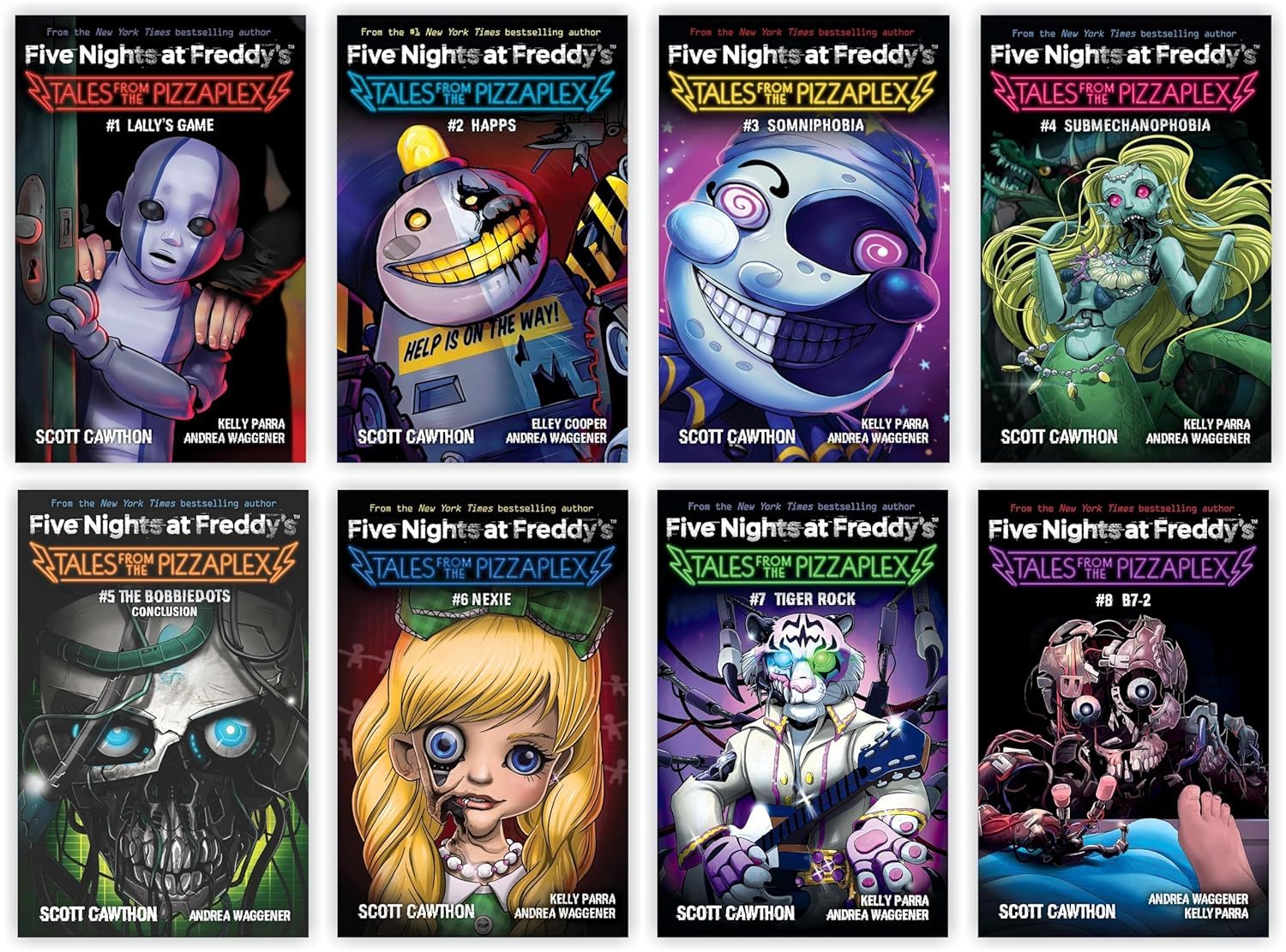 Five Nights at Freddy's: Tales from the Pizzaplex Series 8 Books Collection Set By Scott Cawthon