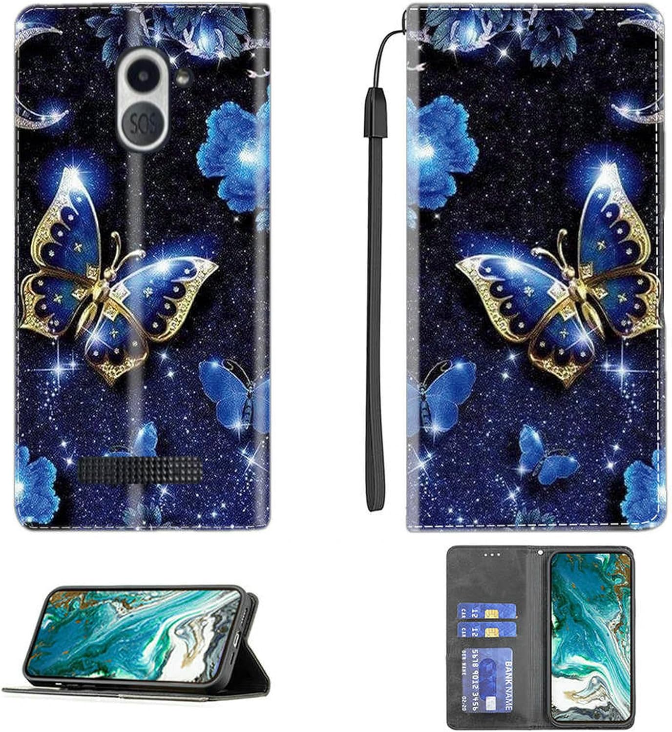 Aroepurt BERGSTROM H634 4G Case Compatible with BERGSTROM H634 4G Phone Case Cover PU Leather Kickstand Magnetic Wallet Case CPT16