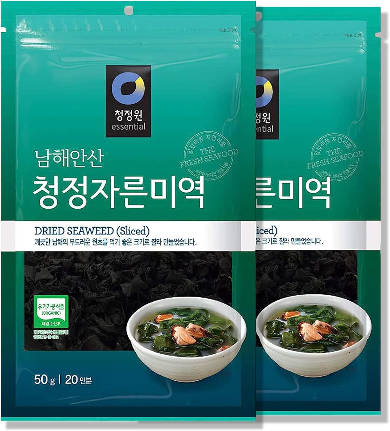 Chung Jung One 2 Packs - Dried Seaweed (Sea Mustard), Pre-Cut Sliced For Soup And Salad (1.7Oz/50G)