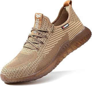 SUADEX Steel Toe Sneakers for Men Women Indestructible Steel Toe Shoes Lightweight Safety Shoes Puncture Proof Work Shoes Composite Toe Shoes