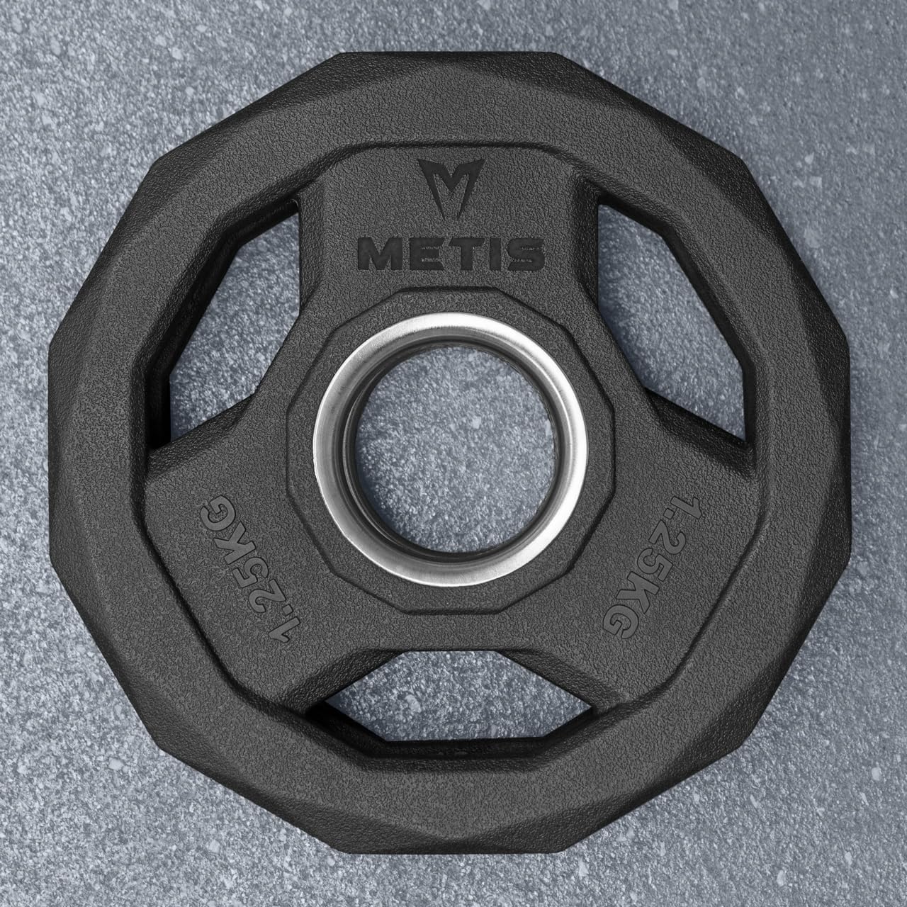 METIS Olympic Barbell Weight Plates - Olympic Plates Compatible with Olympic Bar Sleeves | Weight Plate Pair (1.25kg-25kg) & Weight Sets (60kg-300kg)