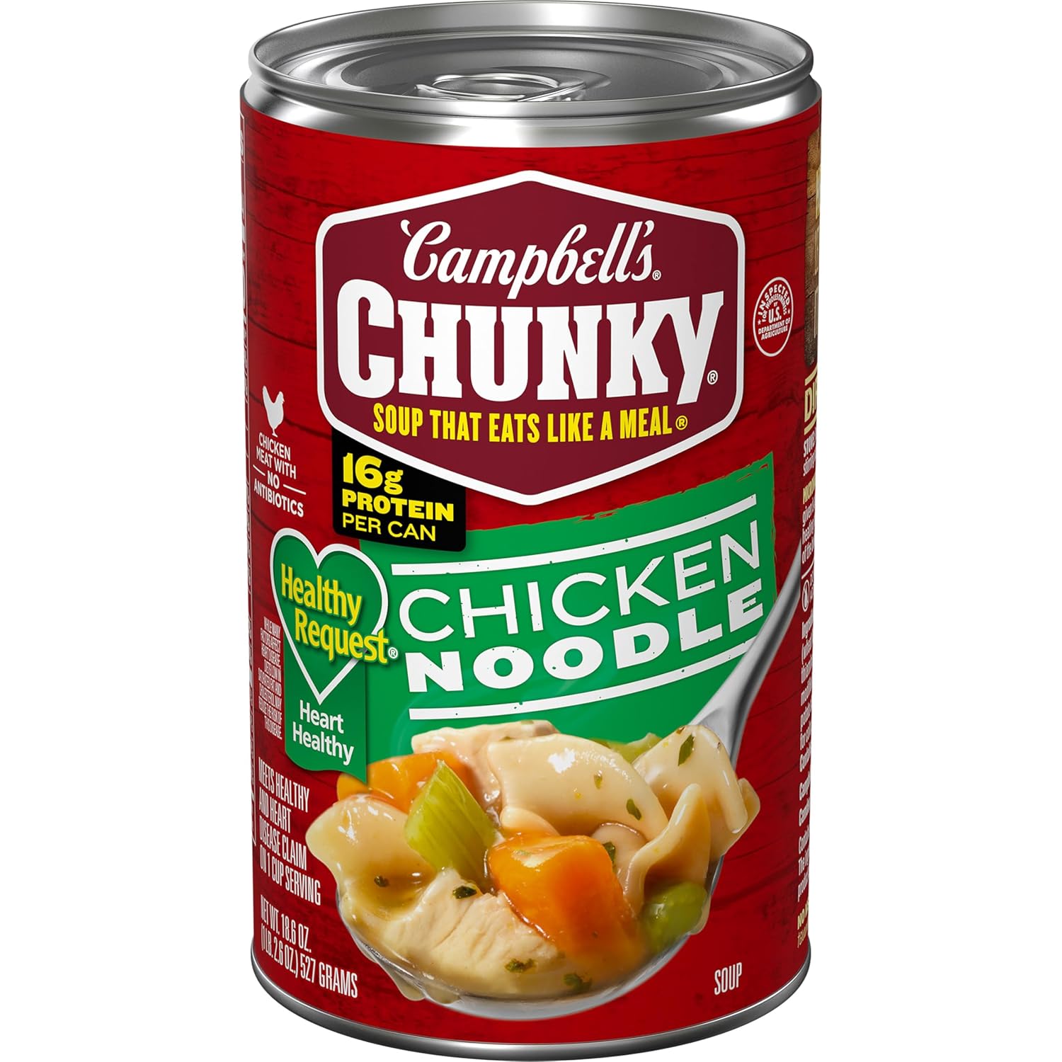 Campbell's Chunky Soup, Healthy Request Chicken Noodle Soup, 18.8 Ounce Can
