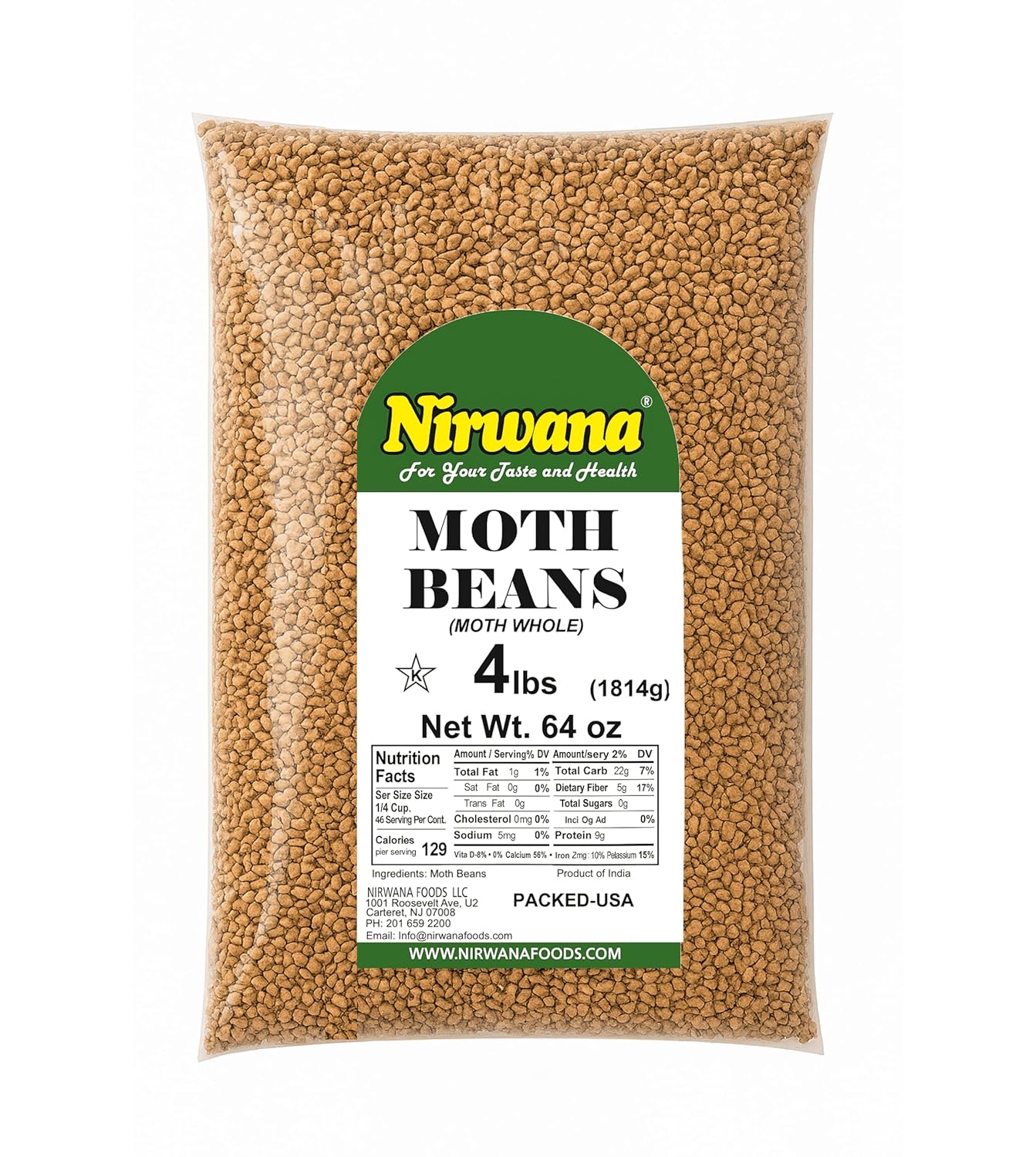 Moth Beans – Premium Dry Vigna Aconitifolia for Curries, Soups & Everyday Cooking 64 oz