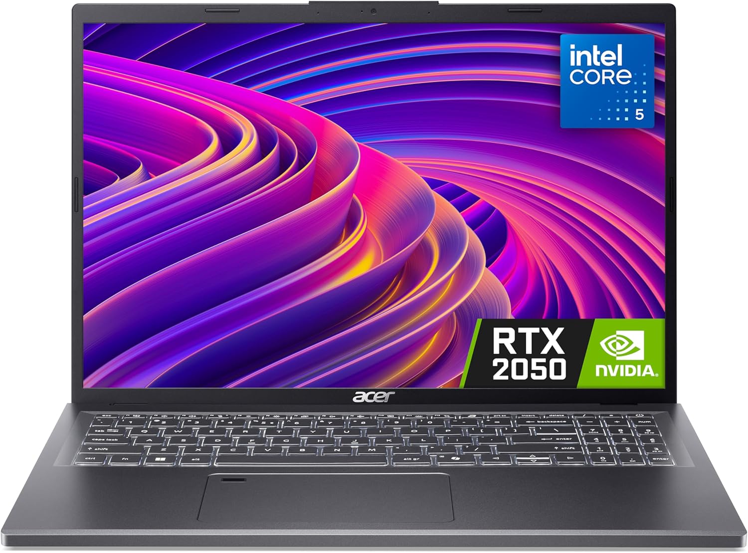 Acer Aspire 16 A16-51GM Laptop - Intel Core 5 120U, 16GB, 1TB SSD, NVIDIA GeForce RTX 2050 4G, 16" WUXGA, Windows 11, Iron