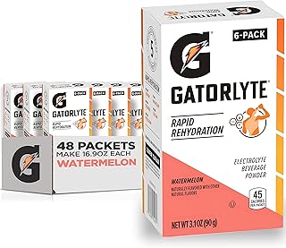 Gatorlyte Powder, Watermelon, Makes 20 Fl Oz (Pack of 48)