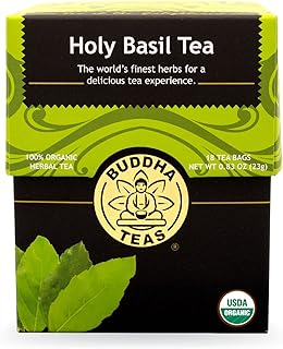 Buddha Teas Holy Basil Tea, 18 Count (Pack of 6)