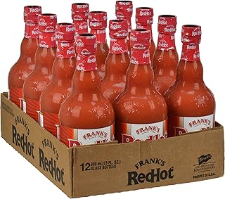 Frank's RedHot Original Hot Sauce, 23 fl oz (Pack of 12) - One 12 Pack of 23 Fluid Ounce Bottles of Original Cayenne Pepper Hot Sauce, Great for Tabletop
