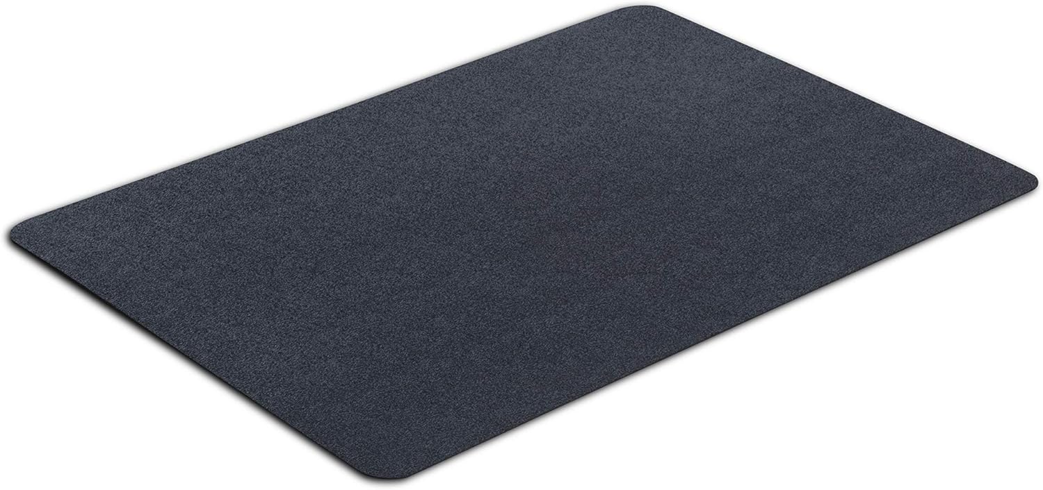 VersaTex Multi-Purpose Recycled PVC Floor Mat for Indoor or Outdoor Use, Utility Mat for Entryway, Tool Bench, Garage, Under-Sink, Patio, and Door Mat; 24" x 36", Black