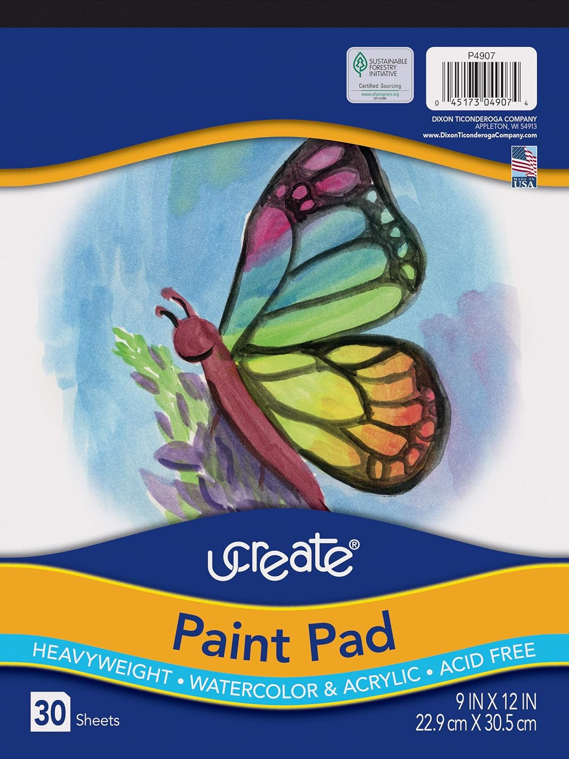 Art1st Paint Pad, 90 lb., 9" x 12", 30 Sheets